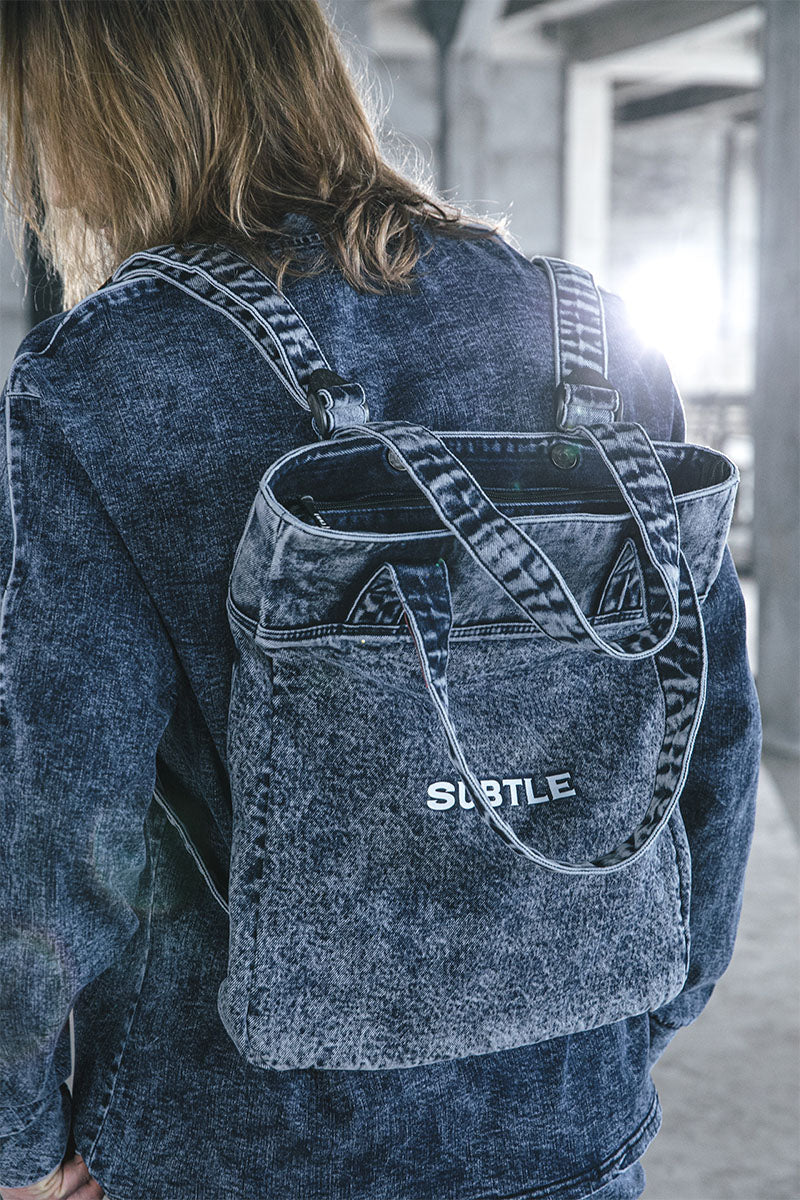 Subtle RAWMAD(U) Denim Tote Backpack