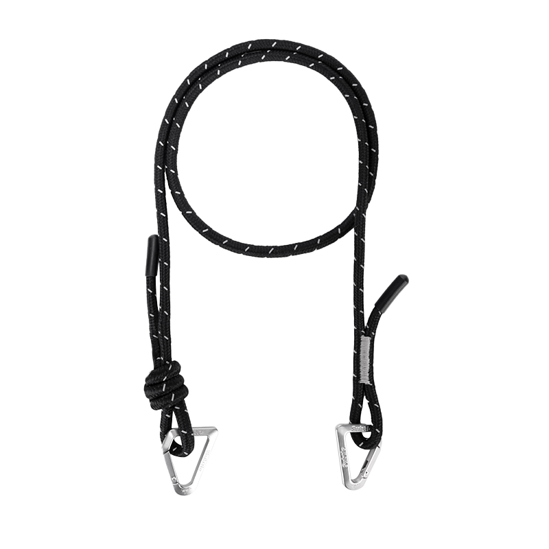 Subtle Outdoor Round Rope Shoulder Strap — Quick-Adjust Tri-Glide Buckle, Abrasion-Resistant & Tear-Proof | DIY Bag Upgrade in 3 Colors | Universal Fit for Crossbody & Small Bags CN: