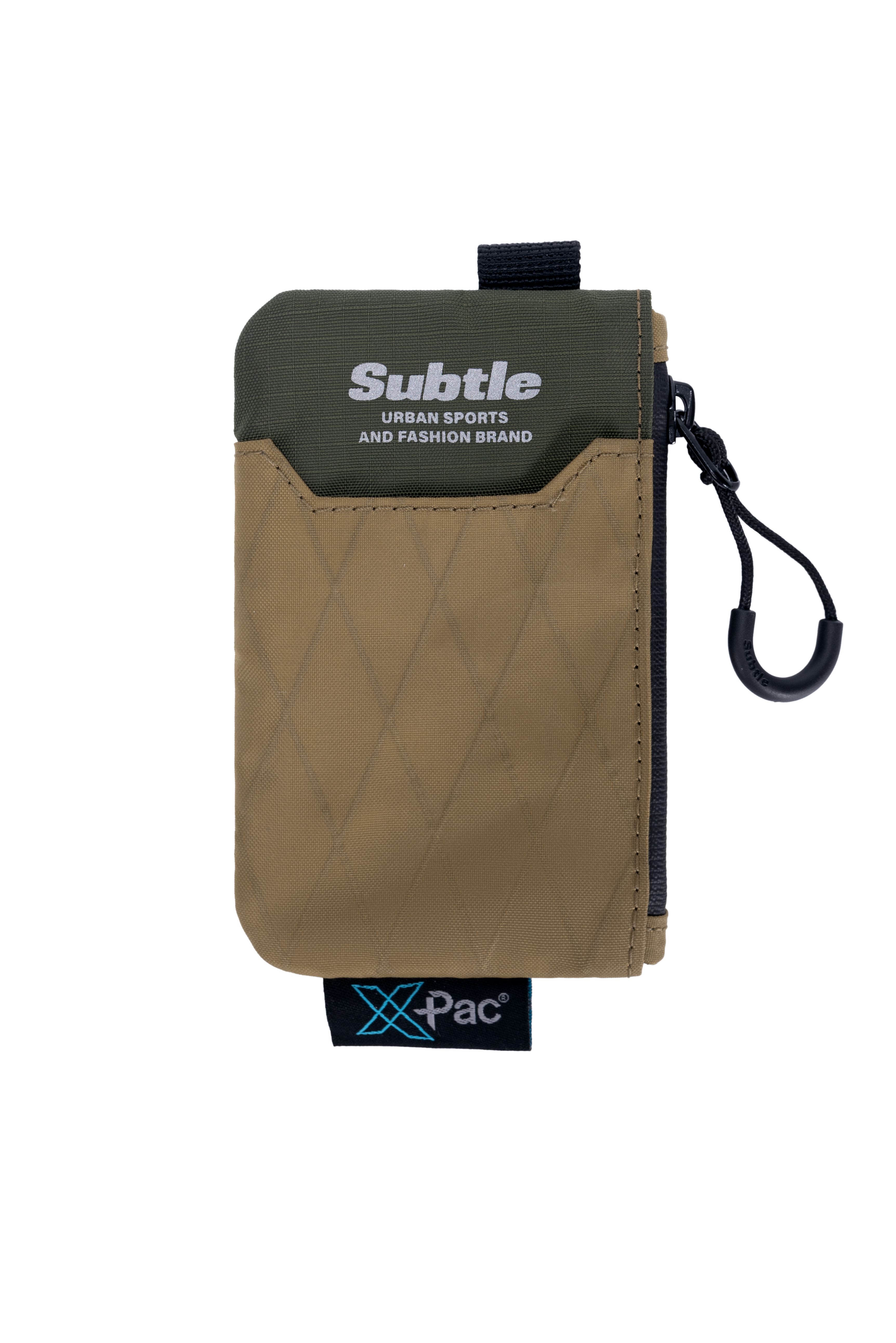 Subtle SIKE-C Coin & Card Pouch — USA X-PAC Waterproof Ripstop Fabric, YKK Zipper & RFID Anti-Theft Blocking | Multi-Slot Organizer for Cycling & Daily Carry | 3 Colorways